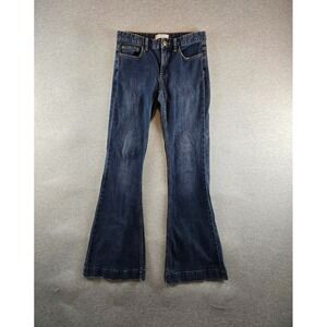 We The Free By Free People Flare Bell Bottom Jeans Dark Wash Sz. 28 605-16515125